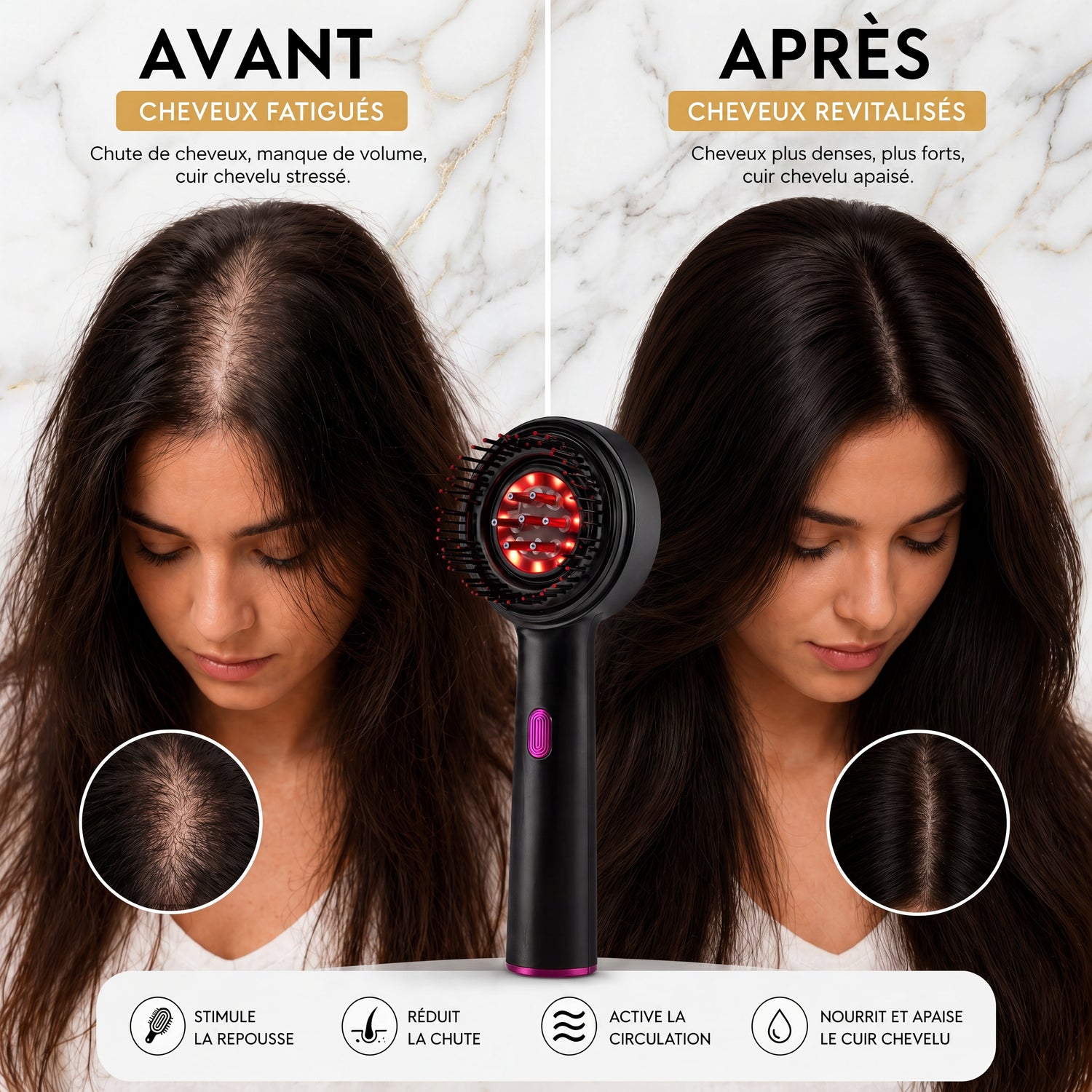 masseur de cuir chevelu électrique HairGrow Pro
