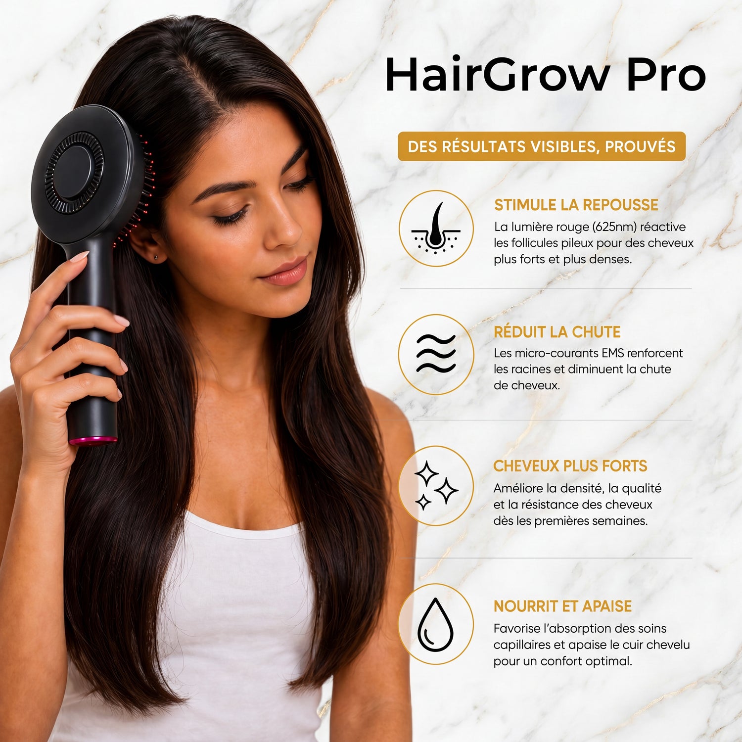 masseur de cuir chevelu électrique HairGrow Pro