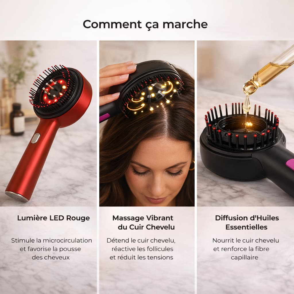 masseur de cuir chevelu électrique HairGrow Pro